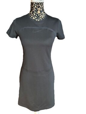 Nike Black Active Dress with Crew Neck